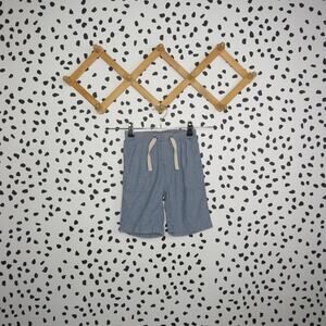 Crewcuts Blue Striped Cotton Boys Drawstring Shorts